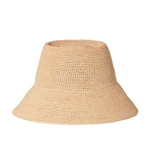 Janessa Leone Felix Packable Hat in Natural.